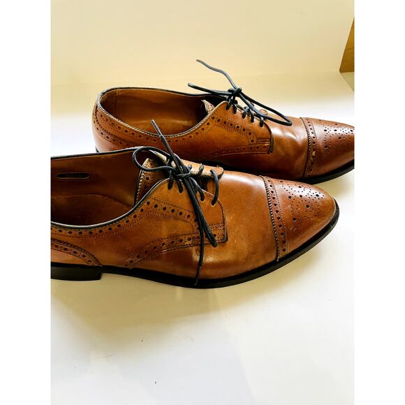 Allen Edmonds Sanford Brown Cap Toe Oxfords Mens 11.5 A (Narrow) USA